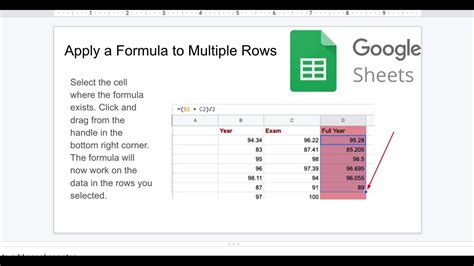 how to add row values in google sheets