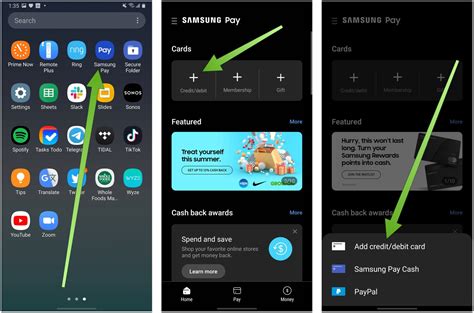 how to add samsung pay to phone