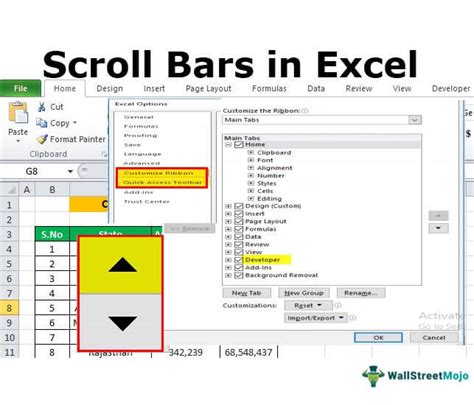 How To Add Scroll Bar In Excel Mac