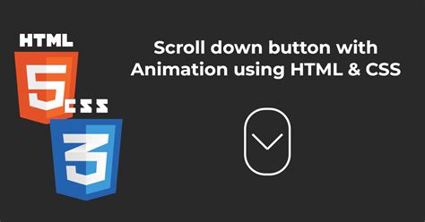 How To Add Scroll Down Button In Html