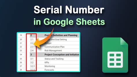 how to add serial number in google sheets automatically