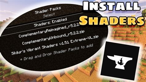 how to add shaders to a curseforge mod pack
