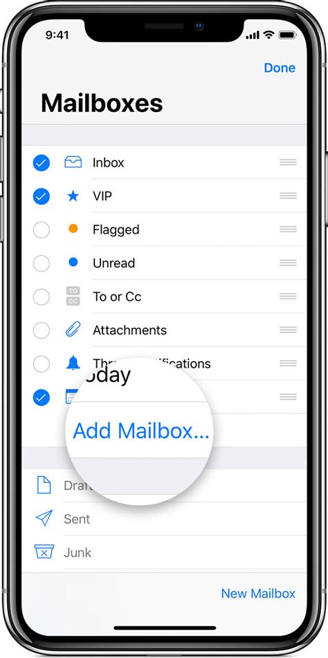 how to add shared mailbox in apple mail iphone