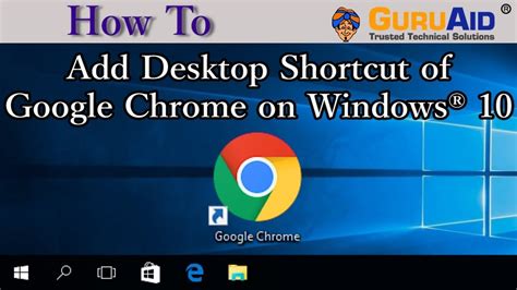How To Add Shortcut To Desktop In Google Chrome