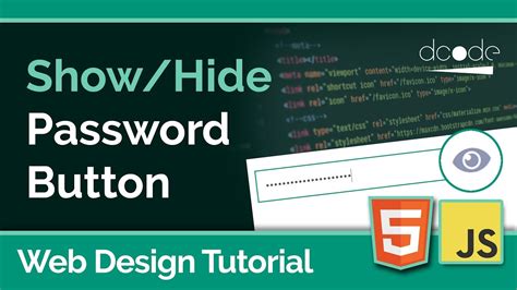 how to add show password button in html