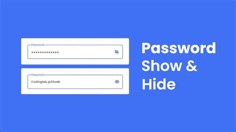 how to add show password in html