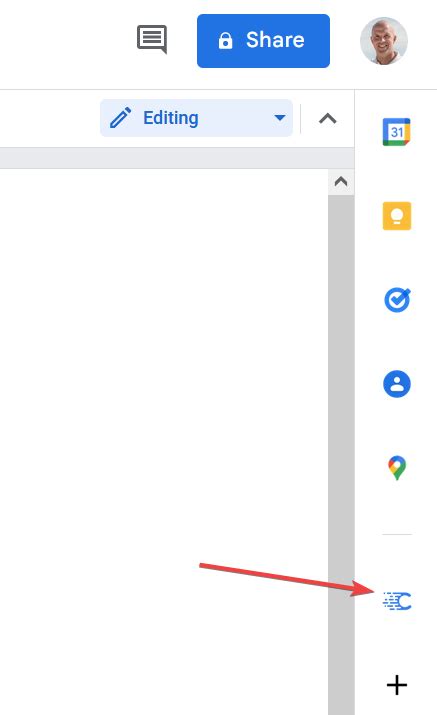 how to add side bar on google docs