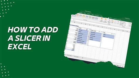 How To Add Slicer In Excel 2016
