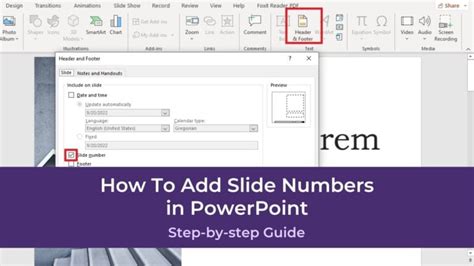 How To Add Slide Numbers To Slides In Powerpoint