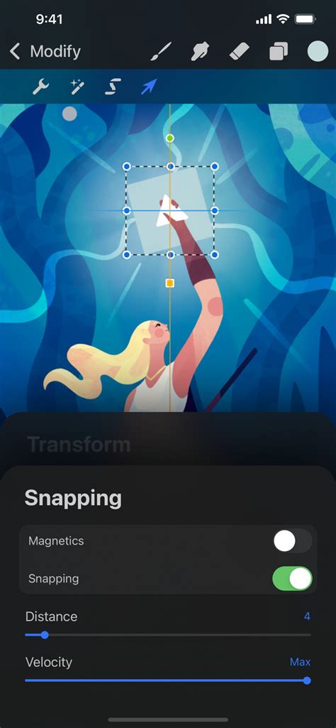 How To Add Snapping In Procreate