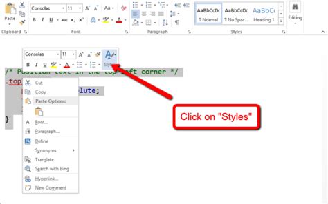 how to add snippet in word