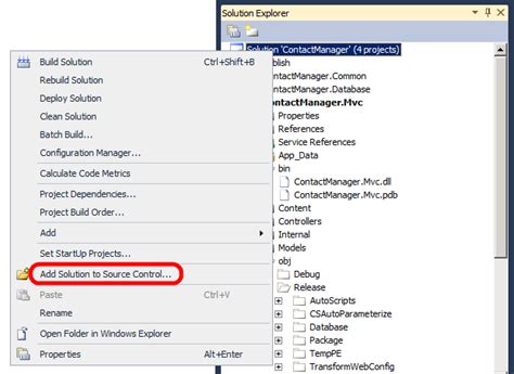 how to add solution to source control in visual studio 2022