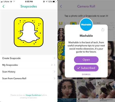 how to add someone on snap with snapcode from camera roll