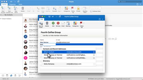 how to add someone to a email group in outlook