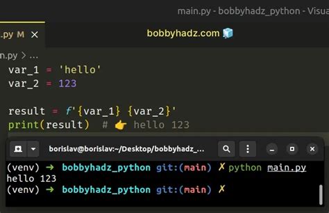 how to add space between 2 strings in python