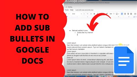 how to add sub numbers in google docs