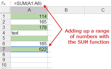 how to add sum in google sheets