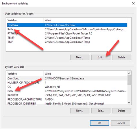 how to add system environment variable