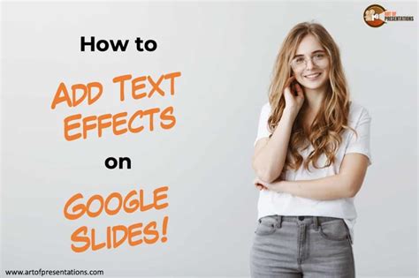 how to add text effects on google slides