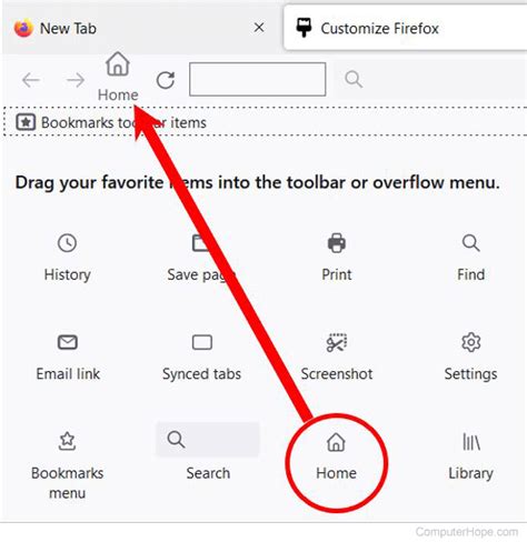 How To Add The Home Button In Firefox