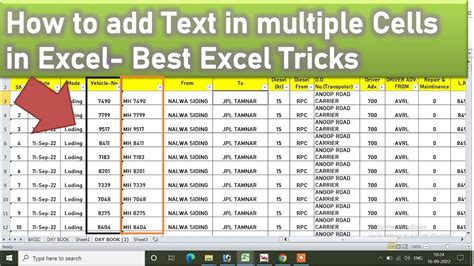 how to add the same text to multiple cells in excel