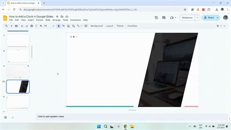 how to add time between slides in google slides