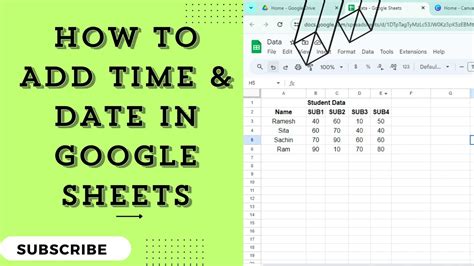 How To Add Time To Google Sheets