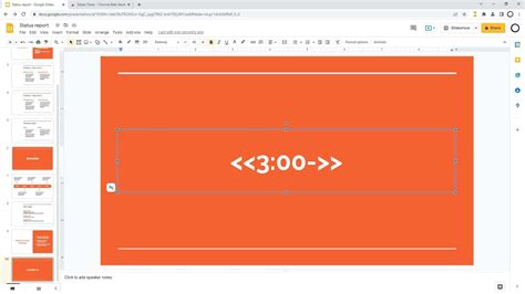 how to add timed slides on google slides