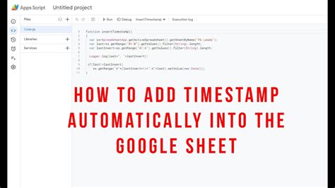 how to add timestamp on google docs