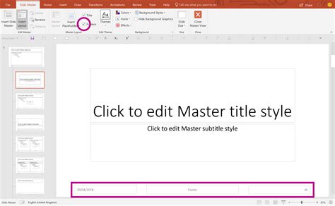 how to add total number of slides in powerpoint
