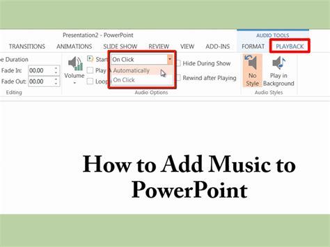 how to add two songs to a powerpoint presentation