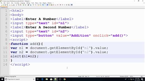 how to add two variable in javascript