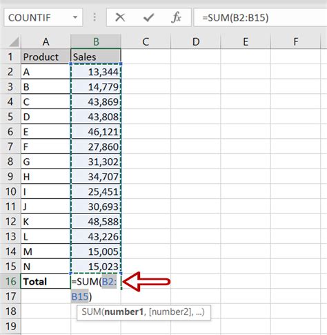 how to add up number of days in excel