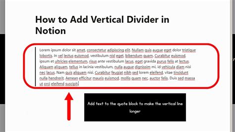 How To Add Vertical Divider In Notion