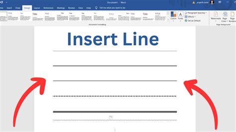 how to add vertical line in docs for resume