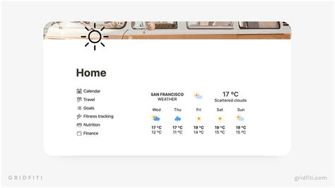 how to add weather widget to notion