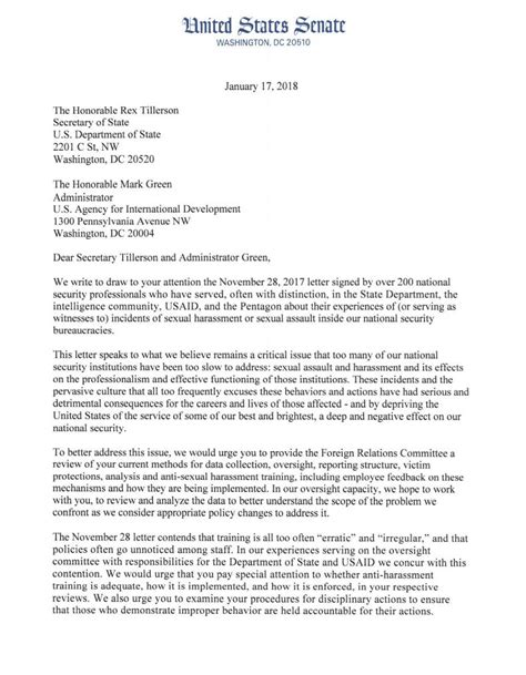 how to address a us senator