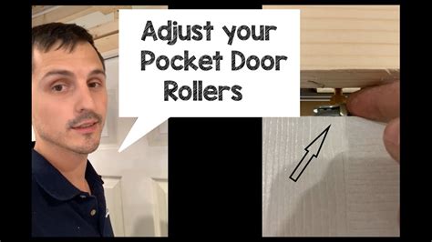 how to adjust a sliding pocket door