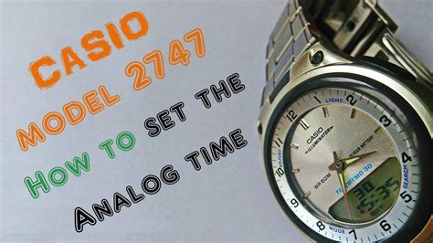 How To Adjust Analog Time In Casio Watch