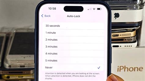 how to adjust auto lock.on iphone 15