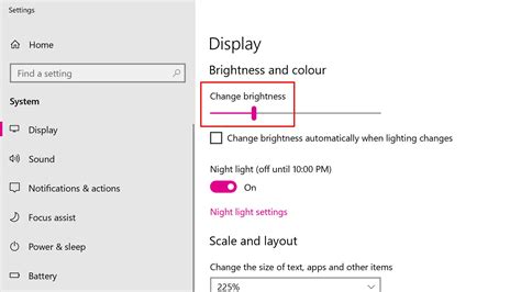 how to adjust brightness in windows 10 pc