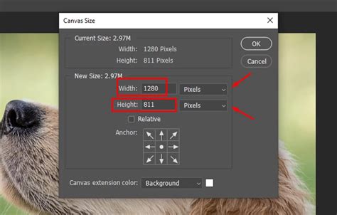 how to adjust canvas in photoshop