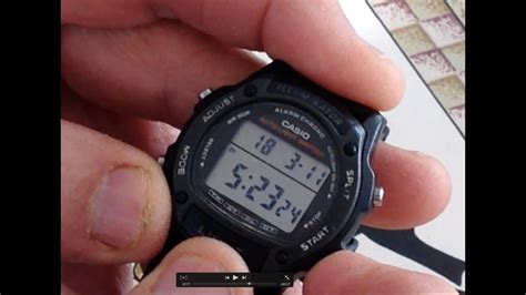 how to adjust casio watch time and date illuminator