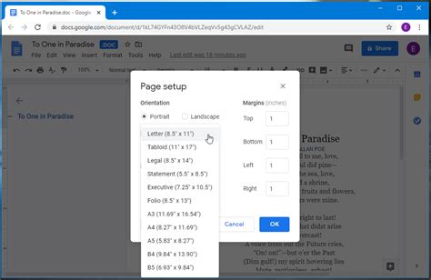 how to adjust image size on google docs mobile