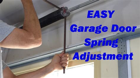 how to adjust old garage door