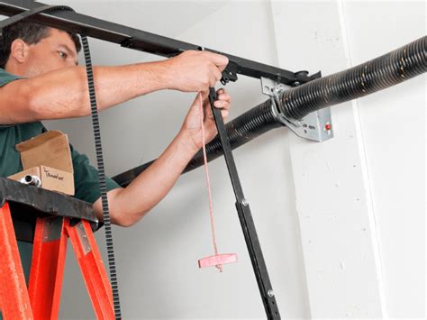 how to adjust old garage door