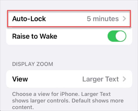 how to adjust screen timeout on iphone xr