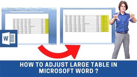 How To Adjust Table In Word File