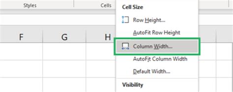Adjust Excel Column Width Easily