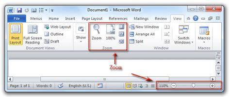 How To Adjust Zoom In Word